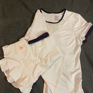 Stella McCartney/addidas skirt and lucky in love shirt